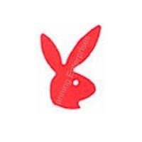 Playboy Bunny Stickers facing right - Red- 50 count