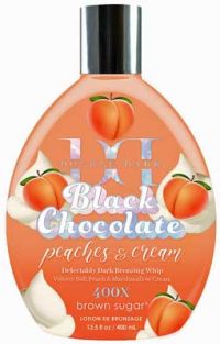 Brown Sugar DOUBLE DARK BLACK CHOCOLATE PEACHES & CREAM 400X Bronzer-13.5 oz