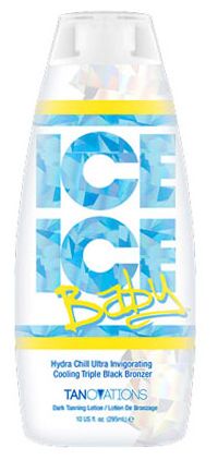 Ed Hardy ICE ICE BABY Cool Bronzer Tanning Lotion -10.0 oz.