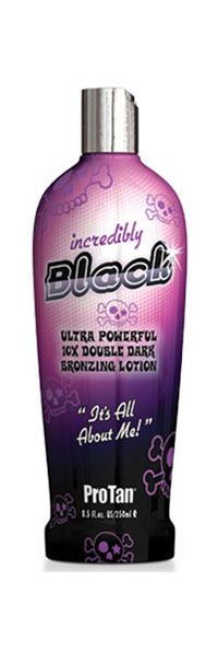 Pro Tan INCREDIBLY BLACK 10 X Double Dark Tanning Bronzer Lotion - 8.5 oz.